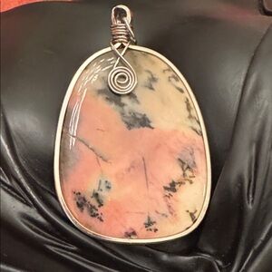 Dentrite Agate Statement Pendent